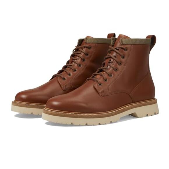 NWT Cole Haan Men's Classics Plain Toe Boot Fashion, brown-Size 11